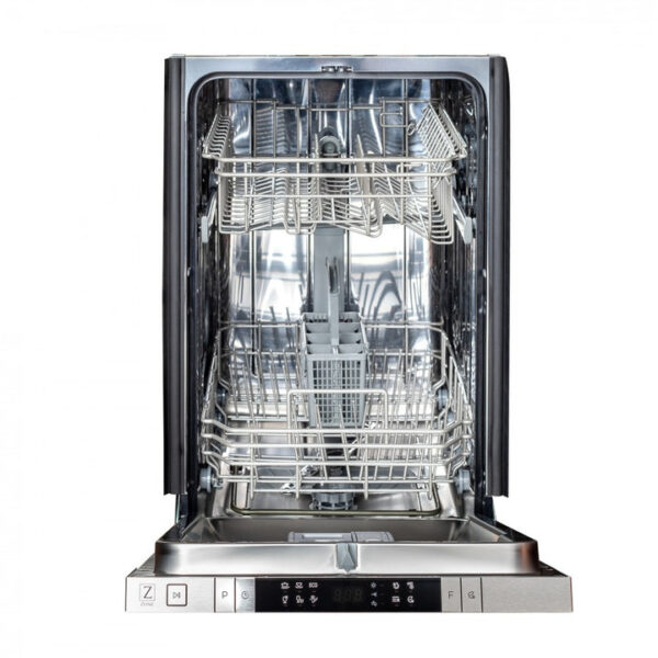ZLINE 18 in. Compact Top Control Dishwasher with Hand-Hammered Copper Panel and Traditional Handle, 52dBa (DW-HH-H-18) - Image 3