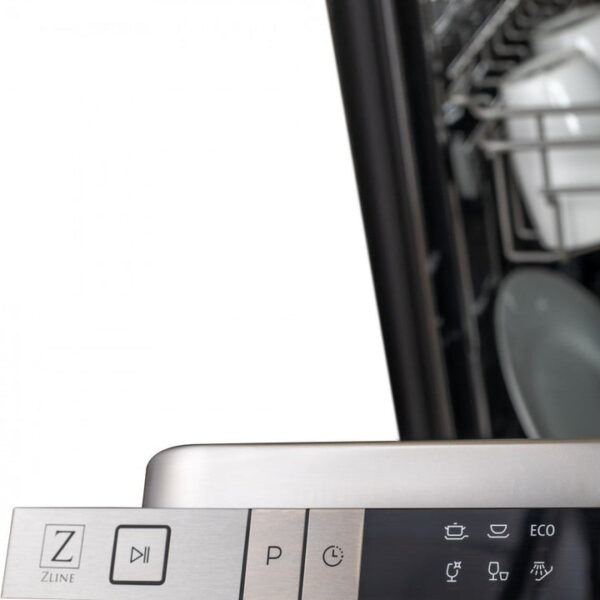 ZLINE 18 in. Compact Top Control Dishwasher with Stainless Steel Panel and Traditional Handle, 52dBa (DW-304-H-18) - Image 6
