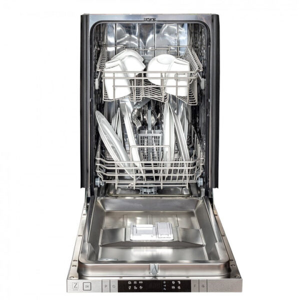 ZLINE 18 in. Compact Top Control Dishwasher with Stainless Steel Panel and Traditional Handle, 52dBa (DW-304-H-18) - Image 8