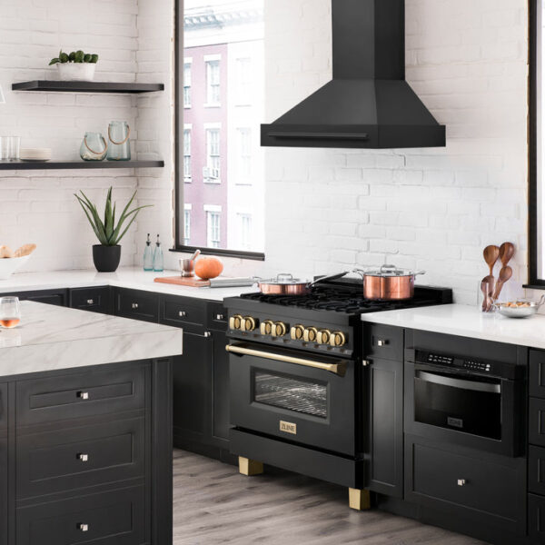 ZLINE Black Stainless Steel Range Hood with Black Stainless Steel Handle and Size Options(BS655-BS) - Image 9