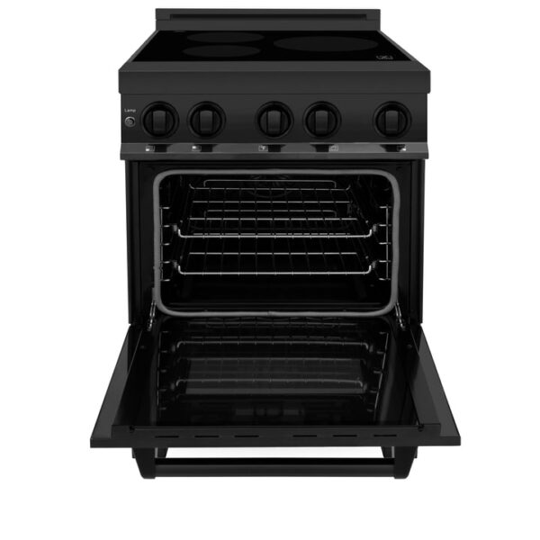 ZLINE 24 in. 2.8 cu. ft. Induction Range with a 3 Element Stove and Electric Oven in Black Stainless Steel (RAIND-BS-24) - Image 11
