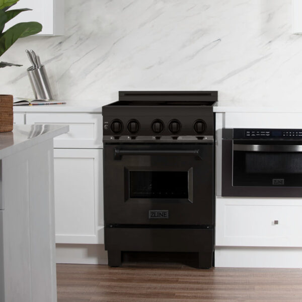 ZLINE 24 in. 2.8 cu. ft. Induction Range with a 3 Element Stove and Electric Oven in Black Stainless Steel (RAIND-BS-24) - Image 16