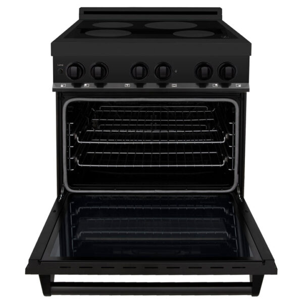 ZLINE 30 in. 4.0 cu. ft. Induction Range with a 4 Element Stove and Electric Oven in Black Stainless Steel (RAIND-BS-30) - Image 12