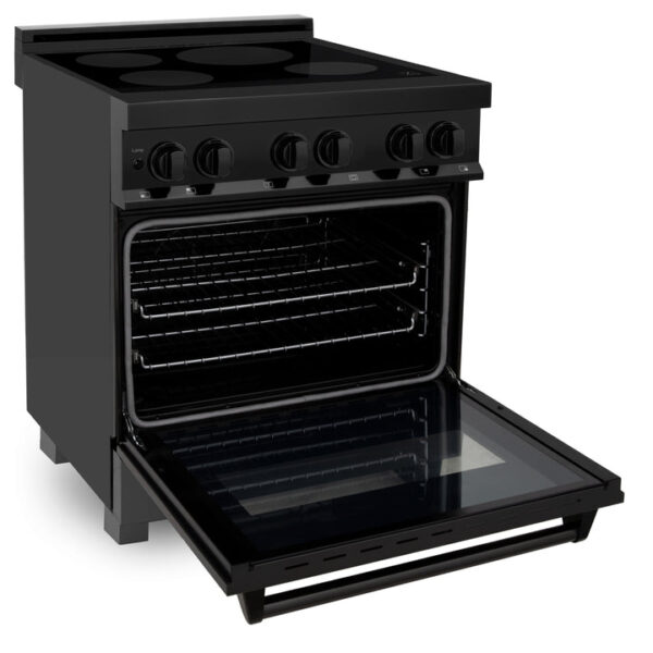 ZLINE 30 in. 4.0 cu. ft. Induction Range with a 4 Element Stove and Electric Oven in Black Stainless Steel (RAIND-BS-30) - Image 9