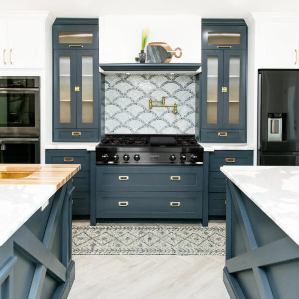 ZLINE 48 in. Porcelain Gas Stovetop in Black Stainless Steel with Brass Burners and Griddle (RTB-48) - Image 10