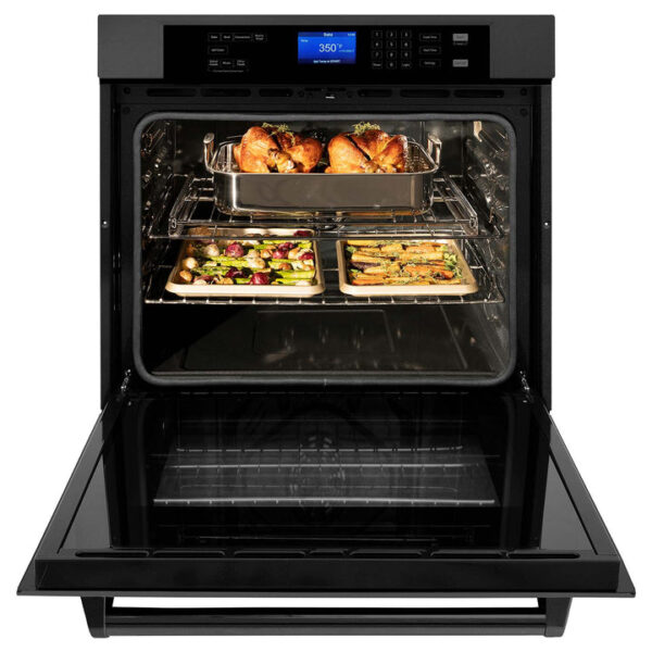 ZLINE 30 in. Professional Electric Single Wall Oven with Self Clean and True Convection in Black Stainless Steel (AWS-30-BS) - Image 12