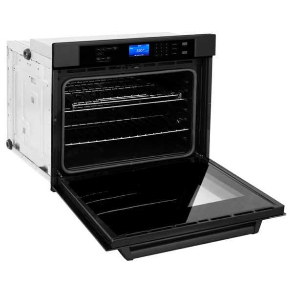 ZLINE 30 in. Professional Electric Single Wall Oven with Self Clean and True Convection in Black Stainless Steel (AWS-30-BS) - Image 4