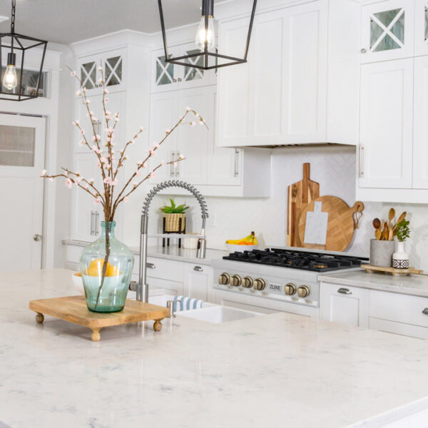 ZLINE Autograph Edition 30 in. Porcelain Rangetop with 4 Gas Burners in DuraSnow Stainless Steel with Champagne Bronze Accents (RTSZ-30-CB) - Image 9
