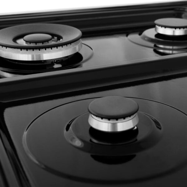 ZLINE 24 in. 2.8 cu. ft. Range with Gas Stove and Gas Oven in Stainless Steel with Black Matte Door (RG-BLM-24) - Image 10
