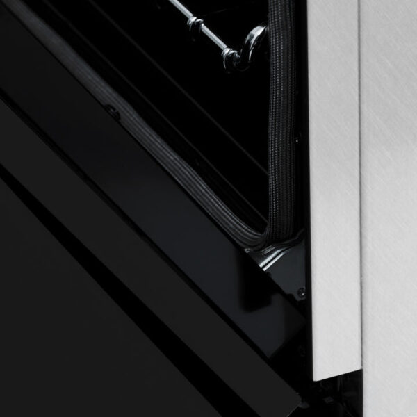 ZLINE 24 in. 2.8 cu. ft. Range with Gas Stove and Gas Oven in Stainless Steel with Black Matte Door (RG-BLM-24) - Image 7