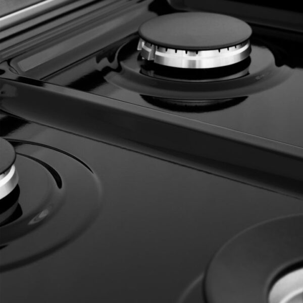 ZLINE 48 in. Porcelain Gas Stovetop in DuraSnow Stainless Steel with 7 Gas Burners and Griddle (RTS-48) - Image 9