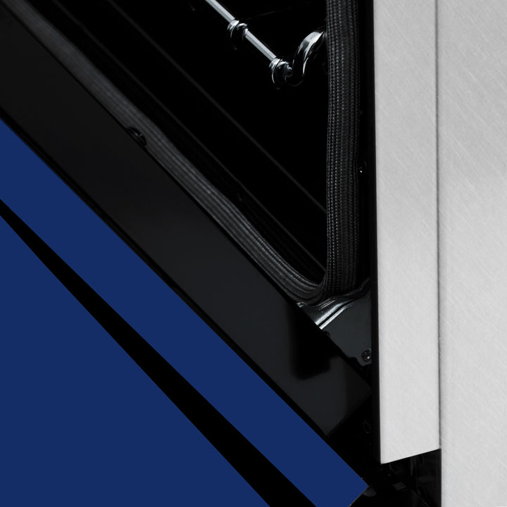 ZLINE 24 in. 2.8 cu. ft. Range with Gas Stove and Gas Oven in Stainless Steel with Blue Gloss Door (RG-BG-24) - Image 14