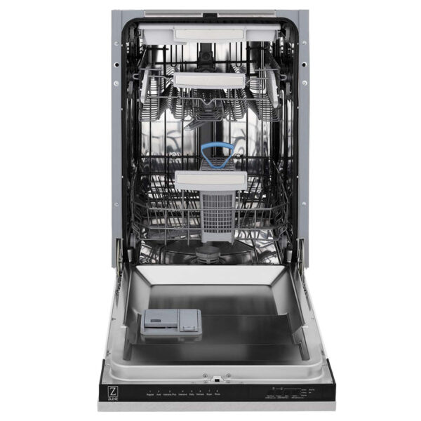 ZLINE 18 in. Tallac Series 3rd Rack Top Control Dishwasher in a Stainless Steel Tub with Fingerprint Resistant Stainless Steel Panel, 51dBa (DWV-SN-18) - Image 4
