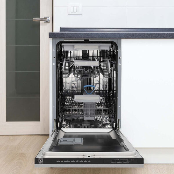 ZLINE 18 in. Tallac Series 3rd Rack Top Control Dishwasher in a Stainless Steel Tub with Fingerprint Resistant Stainless Steel Panel, 51dBa (DWV-SN-18) - Image 12