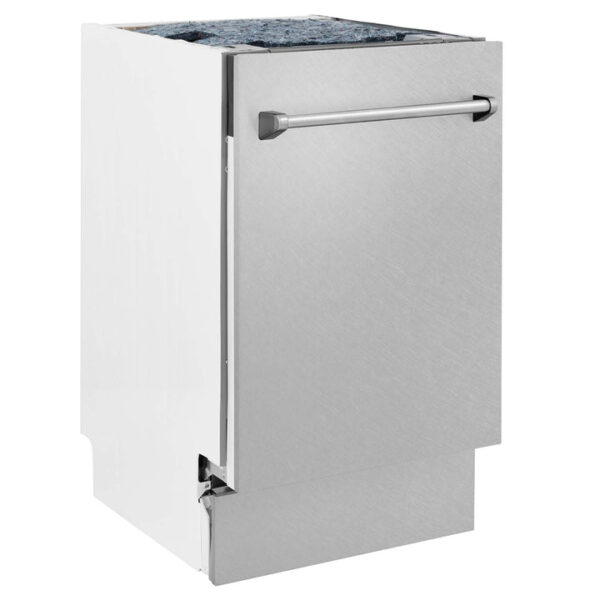 ZLINE 18 in. Tallac Series 3rd Rack Top Control Dishwasher in a Stainless Steel Tub with Fingerprint Resistant Stainless Steel Panel, 51dBa (DWV-SN-18) - Image 11