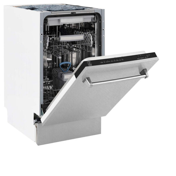 ZLINE 18 in. Tallac Series 3rd Rack Top Control Dishwasher in a Stainless Steel Tub with Fingerprint Resistant Stainless Steel Panel, 51dBa (DWV-SN-18) - Image 9