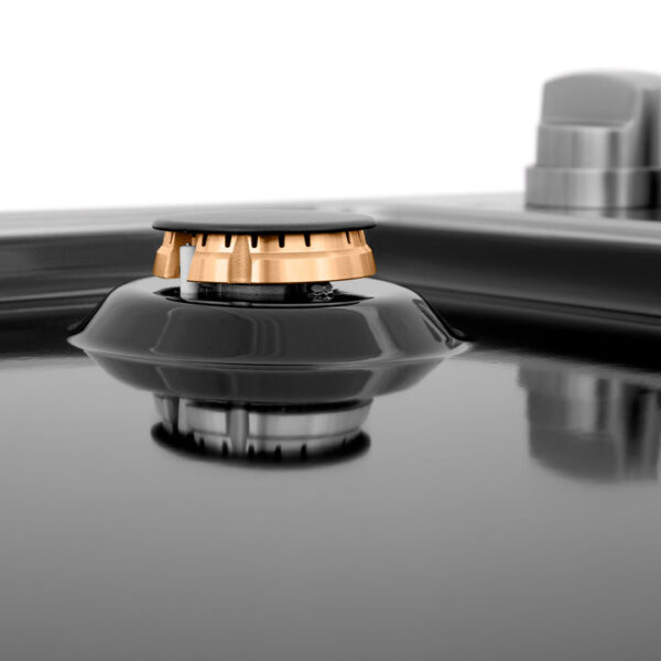 ZLINE 30 in. Dropin Cooktop with 4 Gas Brass Burners and Black Porcelain Top (RC-BR-30-PBT) - Image 8