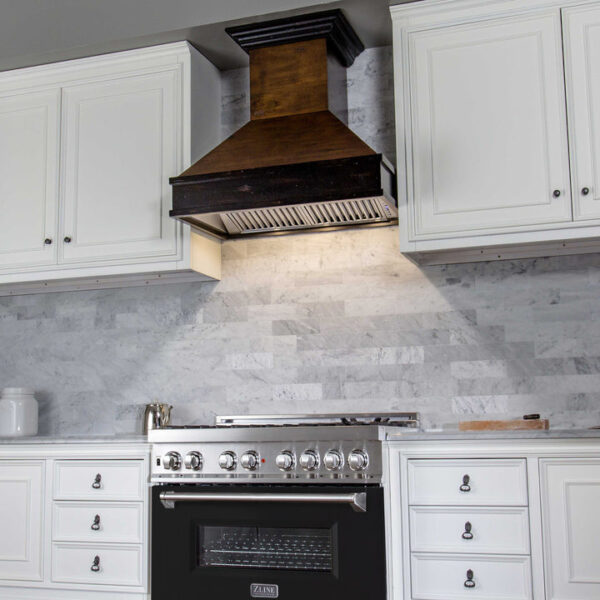 ZLINE 36 in. Dual Fuel Range with Gas Stove and Electric Oven in Stainless Steel with Black Matte Door (RA-BLM-36) - Image 13
