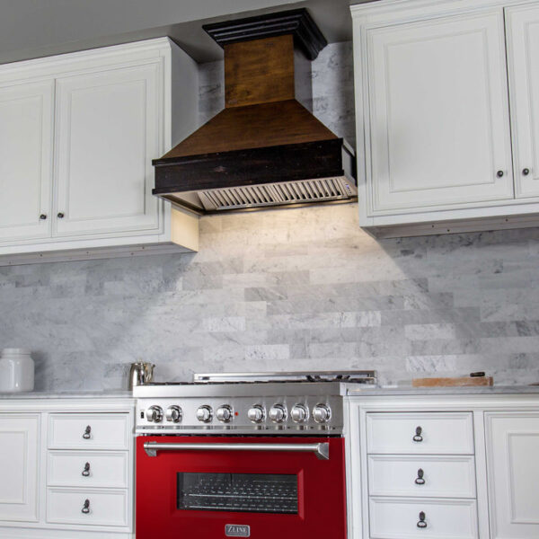ZLINE 36 in. Dual Fuel Range with Gas Stove and Electric Oven in Stainless Steel with Red Gloss Door (RA-RG-36) - Image 7
