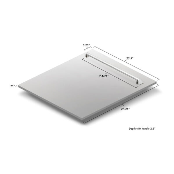 ZLINE 24" Tallac Series 3rd Rack Dishwasher in Stainless Steel with Traditional Handle, 51dBa (DWV-304-24) - Image 14