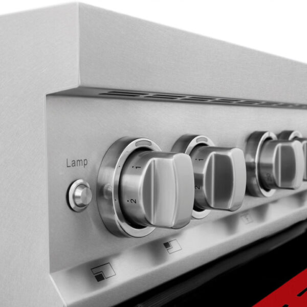 ZLINE 30 IN. 4.0 cu. ft. Induction Range in Fingerprint Resistant Stainless Steel with a 4 Element Stove, Electric Oven, and Red Gloss Door (RAINDS-RG-30) - Image 13