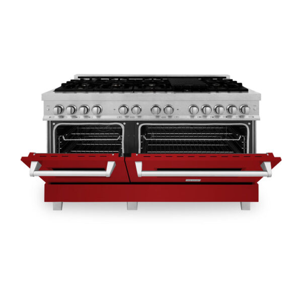 ZLINE 60 in. 7.4 cu. ft. Dual Fuel Range with Gas Stove and Electric Oven in Fingerprint Resistant Stainless Steel (RAS-SN-60) - Image 17