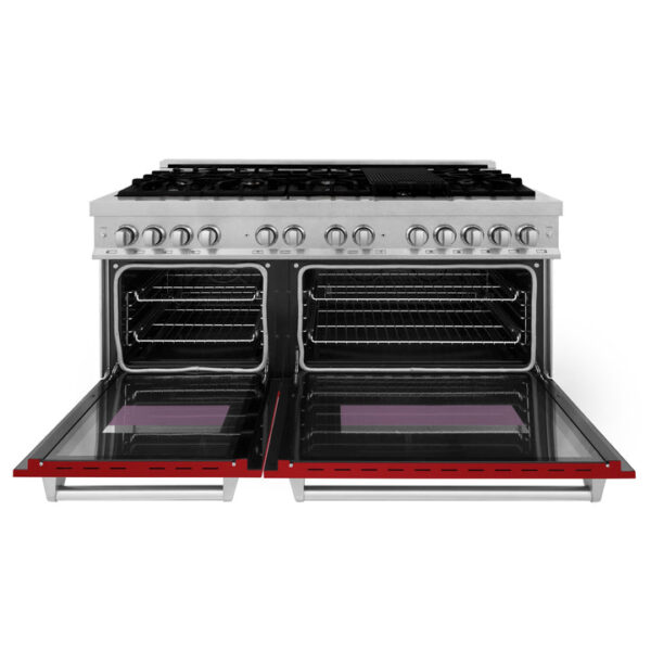 ZLINE 60 in. 7.4 cu. ft. Dual Fuel Range with Gas Stove and Electric Oven in Fingerprint Resistant Stainless Steel (RAS-SN-60) - Image 18