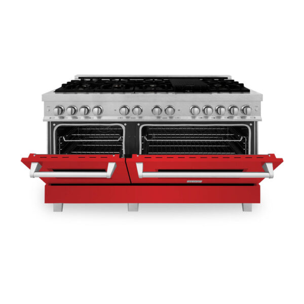 ZLINE 60 in. 7.4 cu. ft. Dual Fuel Range with Gas Stove and Electric Oven in Fingerprint Resistant Stainless Steel (RAS-SN-60) - Image 11
