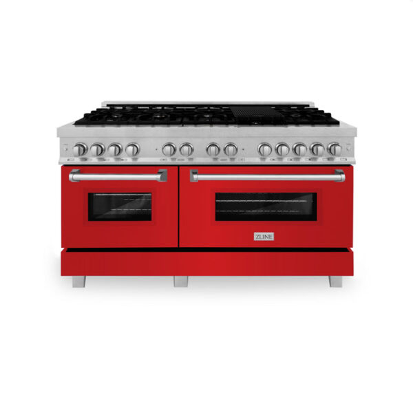 ZLINE 60 in. 7.4 cu. ft. Dual Fuel Range with Gas Stove and Electric Oven in Fingerprint Resistant Stainless Steel (RAS-SN-60) - Image 13