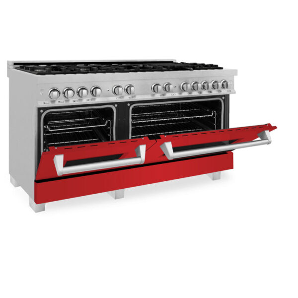 ZLINE 60 in. 7.4 cu. ft. Dual Fuel Range with Gas Stove and Electric Oven in Fingerprint Resistant Stainless Steel (RAS-SN-60) - Image 15