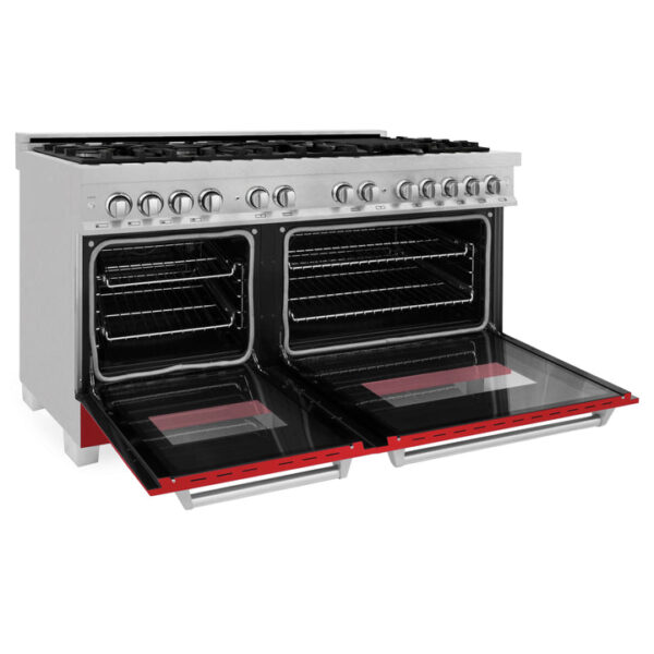 ZLINE 60 in. 7.4 cu. ft. Dual Fuel Range with Gas Stove and Electric Oven in Fingerprint Resistant Stainless Steel (RAS-SN-60) - Image 14