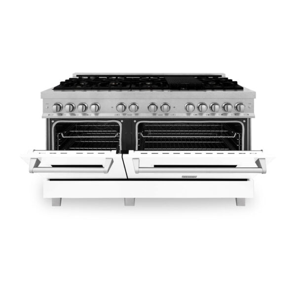 ZLINE 60 in. 7.4 cu. ft. Dual Fuel Range with Gas Stove and Electric Oven in Fingerprint Resistant Stainless Steel (RAS-SN-60) - Image 6