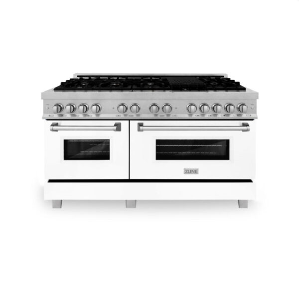 ZLINE 60 in. 7.4 cu. ft. Dual Fuel Range with Gas Stove and Electric Oven in Fingerprint Resistant Stainless Steel (RAS-SN-60) - Image 5