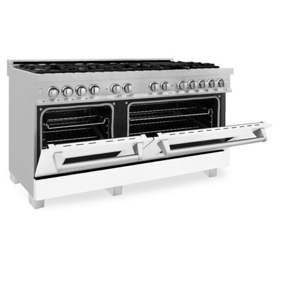 ZLINE 60 in. 7.4 cu. ft. Dual Fuel Range with Gas Stove and Electric Oven in Fingerprint Resistant Stainless Steel (RAS-SN-60) - Image 9