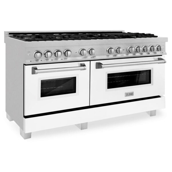 ZLINE 60 in. 7.4 cu. ft. Dual Fuel Range with Gas Stove and Electric Oven in Fingerprint Resistant Stainless Steel (RAS-SN-60) - Image 9