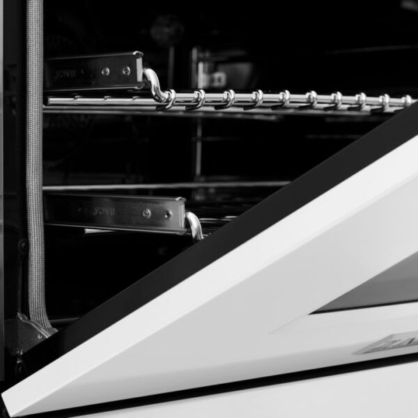ZLINE 36 in. Dual Fuel Range with Gas Stove and Electric Oven in Stainless Steel with White Matte Door (RA-WM-36) - Image 8