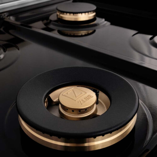 ZLINE 30 in. Porcelain Gas Stovetop with 4 Gas Brass Burners (RT-BR-30) - Image 8