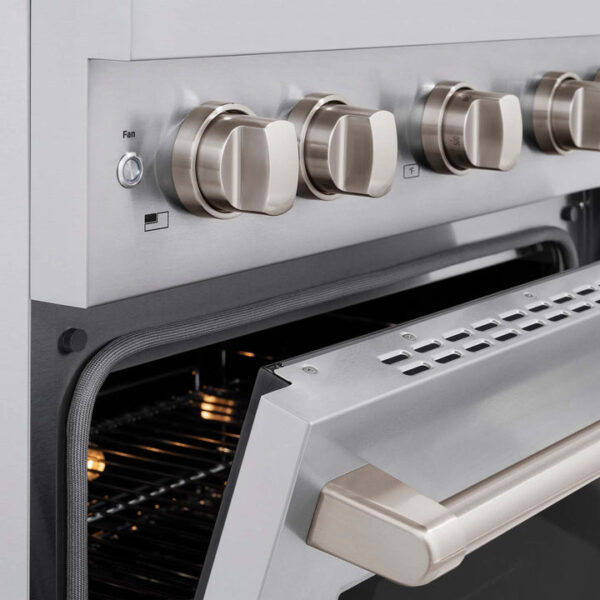 ZLINE 30 in. 4.2 cu. ft. 4 Burner Gas Range with Convection Gas Oven in Stainless Steel (SGR30) - Image 4