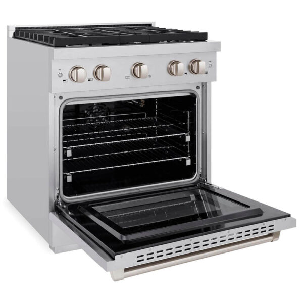 ZLINE 30 in. 4.2 cu. ft. 4 Burner Gas Range with Convection Gas Oven in Stainless Steel (SGR30) - Image 11