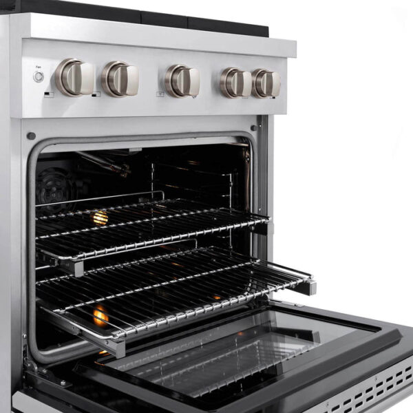 ZLINE 30 in. 4.2 cu. ft. 4 Burner Gas Range with Convection Gas Oven in Stainless Steel (SGR30) - Image 7