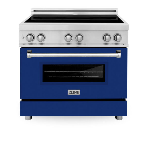 ZLINE 36 in. 4.6 cu. ft. Induction Range with a 4 Element Stove and Electric Oven with Blue Matte Door (RAIND-BM-36) - Image 10