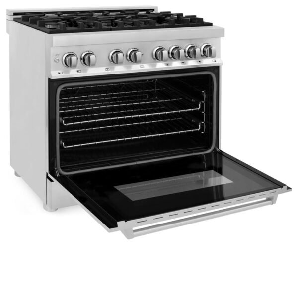 ZLINE 36 in. Dual Fuel Range with Gas Stove and Electric Oven in Stainless Steel (RA36) - Image 5