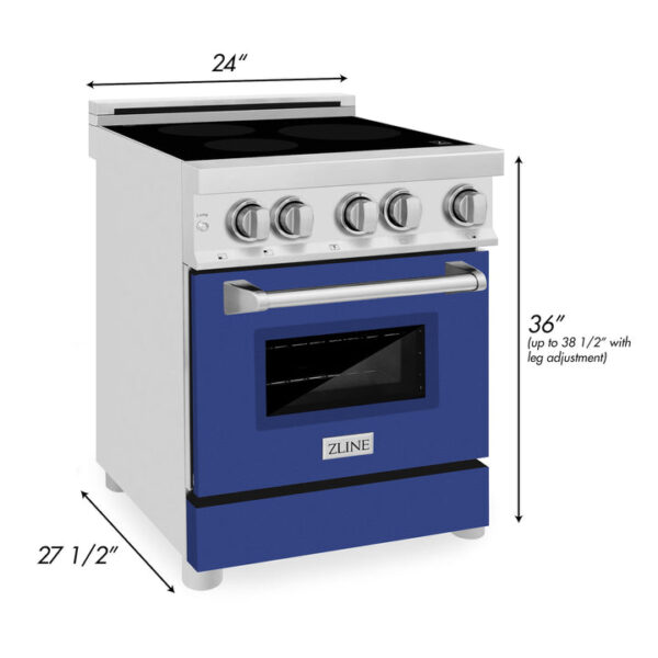 ZLINE 24 In. 2.8 cu. ft. Induction Range with a 3 Element Stove and Electric Oven in Stainless Steel (RAIND-24) - Image 12
