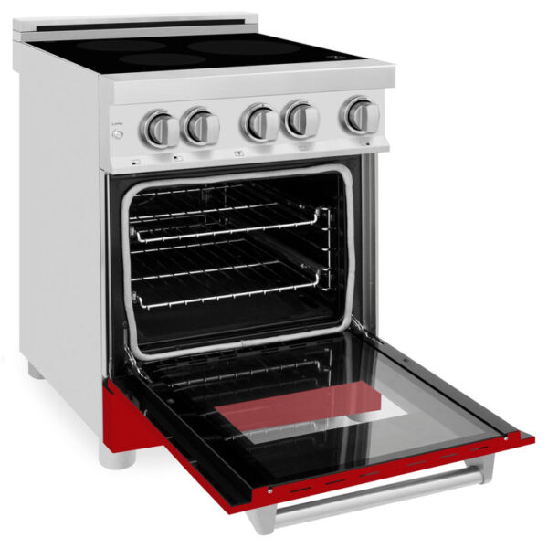 ZLINE 24 In. 2.8 cu. ft. Induction Range with a 3 Element Stove and Electric Oven in Stainless Steel (RAIND-24) - Image 6