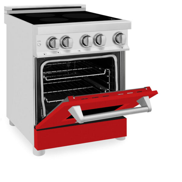 ZLINE 24 In. 2.8 cu. ft. Induction Range with a 3 Element Stove and Electric Oven in Stainless Steel (RAIND-24) - Image 8