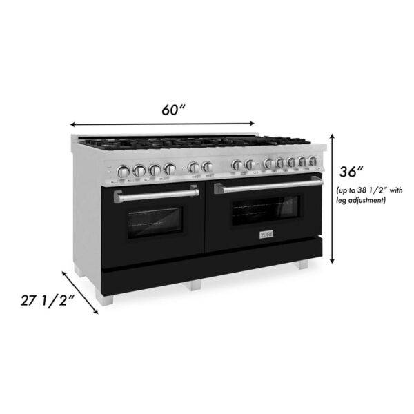 ZLINE 60 in. 7.4 cu. ft. Dual Fuel Range with Gas Stove and Electric Oven in Fingerprint Resistant Stainless Steel (RAS-SN-60) - Image 31