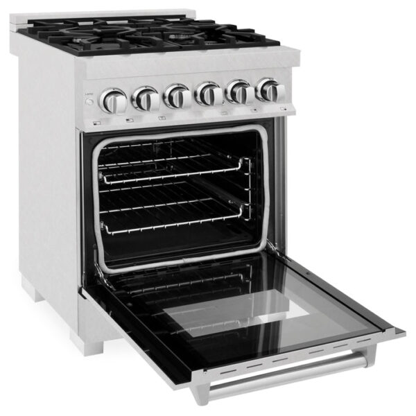 ZLINE 24 in. Professional Dual Fuel Range in Fingerprint Resistant Stainless Steel (RAS-SN-24) - Image 10