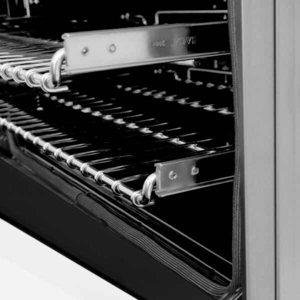 ZLINE 36 in. Professional Dual Fuel Range in Fingerprint Resistant Stainless Steel with White Matte Door (RAS-WM-36) - Image 8