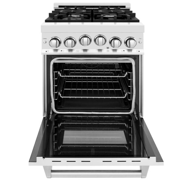 ZLINE 24 in. 2.8 cu. ft. Range with Gas Stove and Gas Oven in Stainless Steel (RG24) - Image 23