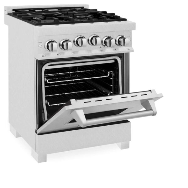 ZLINE 24 in. 2.8 cu. ft. Range with Gas Stove and Gas Oven in Fingerprint Resistant Stainless Steel (RGS-SN-24) - Image 7